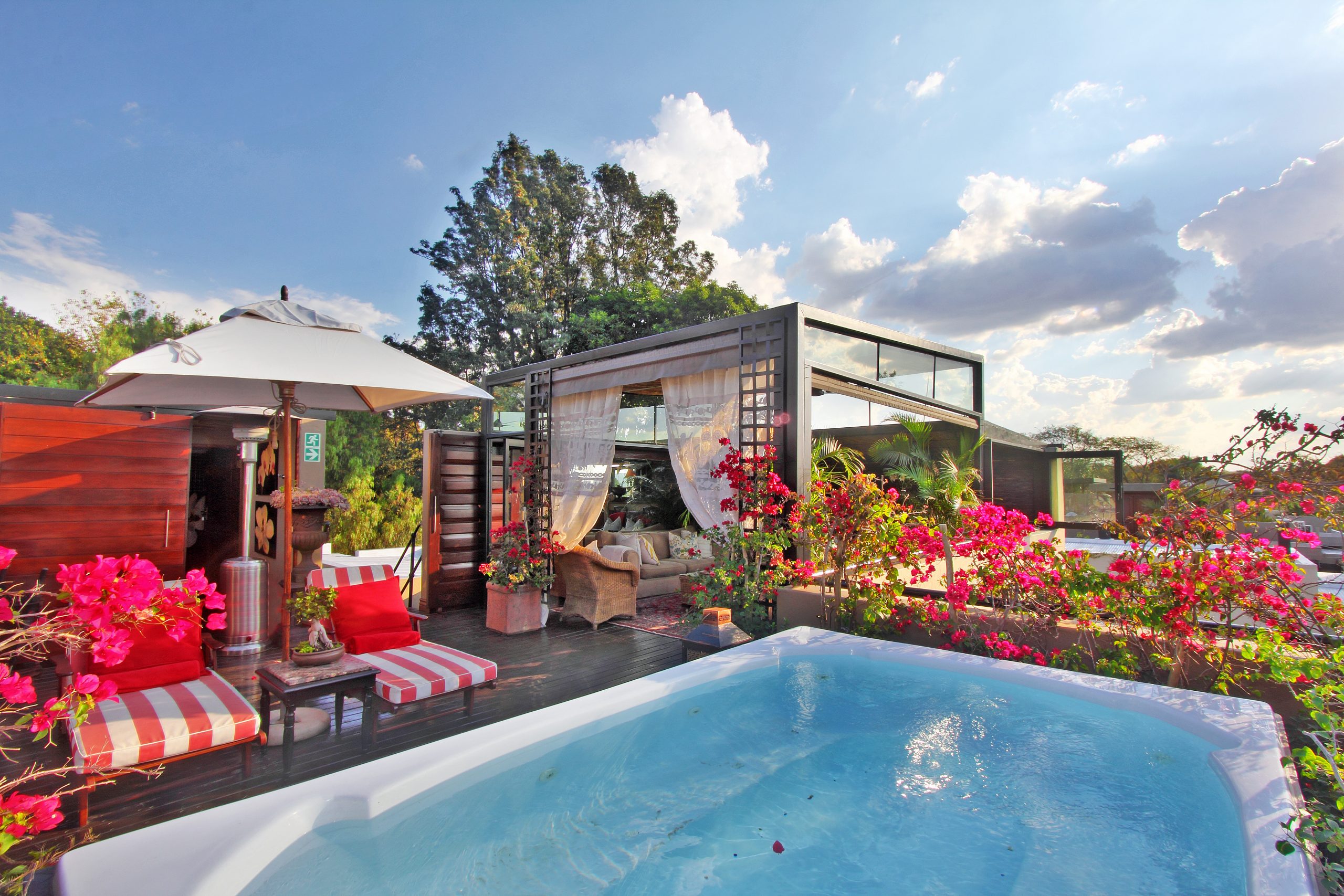 Outside - pool area - The Residence Johannesburg